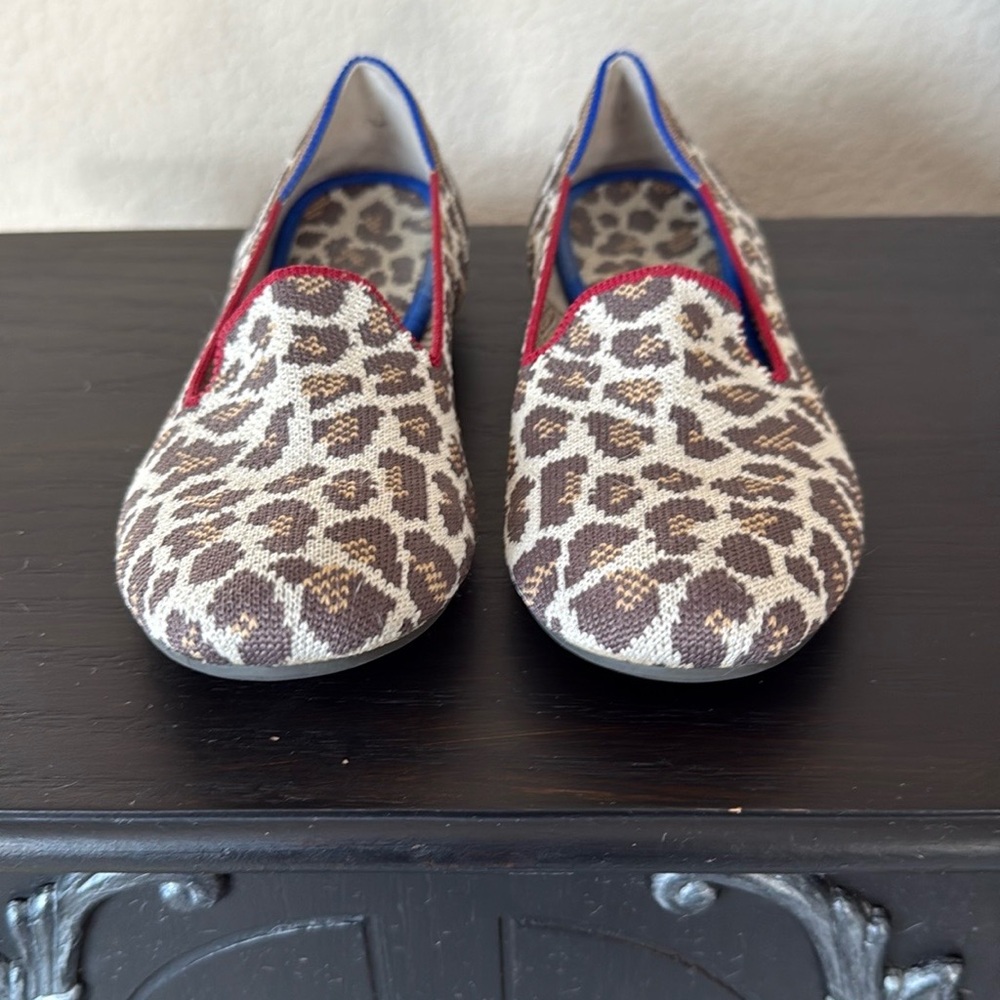 Rothy's Leopard Round Toe Loafer